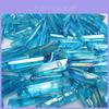 50g Natural Blue Aura Lenurian Seed Quartz Crystal Healing Point For Spiritual Growth