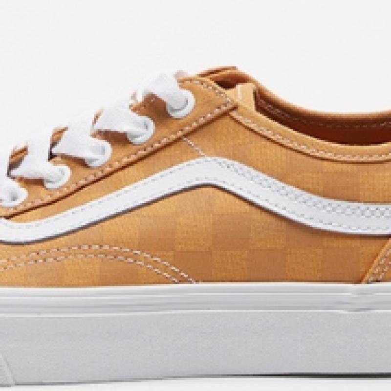 Barnes Old School Tapered Vr3 Check Honey Yellow Vn0005uhbls1