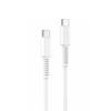 Yesido Cable Ca154 Pd 60W Type-C/Type-C 1M Pvc 3A, White / White