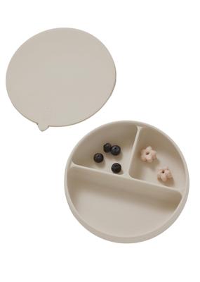 Konny EasyFeed Silicone Platinum Silicone with Suction Weaning Baby Tableware [Konny] Plate, Non-Tipping, Tableware, Cups, Meals, BLW, Baby-Led Food,