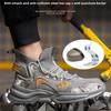 Men's Safety Shoes New Steel Toe Cap Men Footwears Puncture-Proof Anti-smash Work Shoes Men Women Working Shoes Breathable Soft