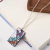 Kimetsu Necklace No Yaiba Anime Pendant Hashira Tanjiro Nezuko Zenitsu Metal Charm Jewelry Accessories Gift For