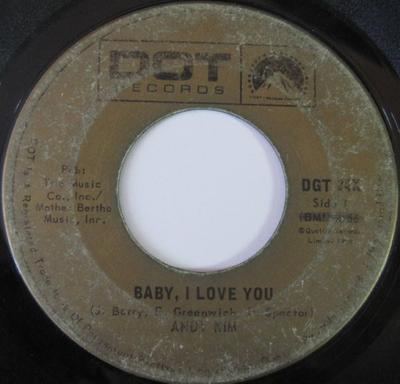 7-Zoll-Schallplatte ANDY KIM - Baby, I Love You / Gee Girl DGT24X Dot Records 1969 Kanada Rock Gebraucht