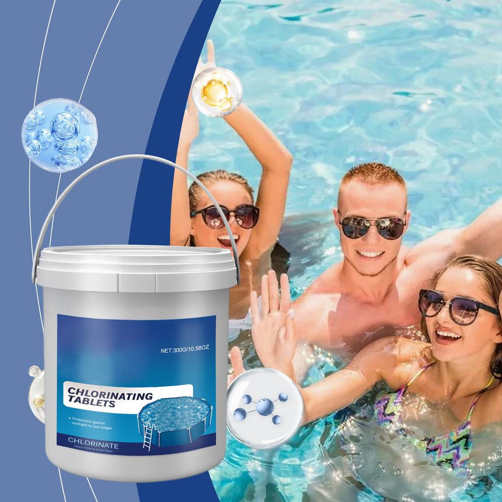 Swimming Pool Effervescent Sheet Water Decontamination Clean Swimming Pool Functional Cleaning Sheet