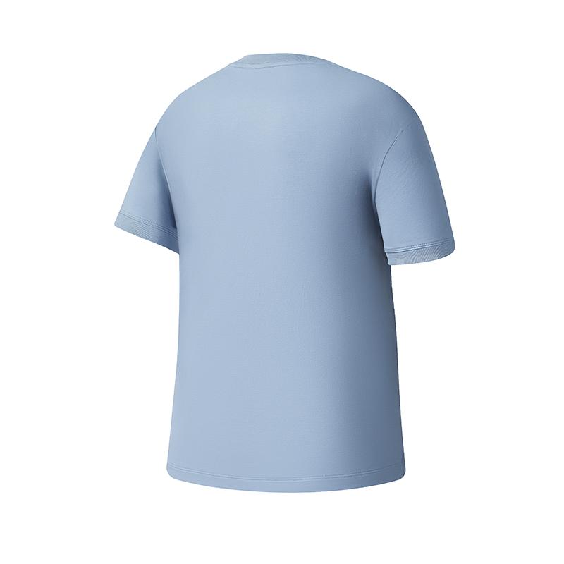 FILA Fitness Fashion Simple Casual Sports Versatile Comfortable Short Sleeve T-Shirt Women Tops Light-Blue A11W531111FBU