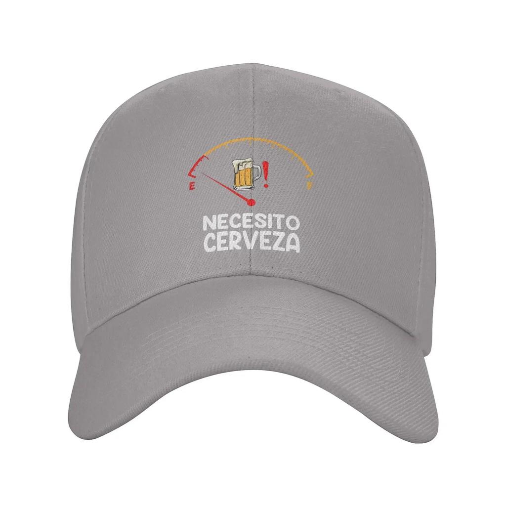 Men Women Necesito Cerveza Outfit Baseball Caps Funny Spanish Trucker Hat Unique Travel Headwear Adjustable
