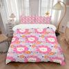 3-teiliges Set Florale Tiere 1 Bettbezug + 2 Kissenbezüge, Ganzjahres-Schlafzimmer-Ausstattung, Perfekt für Zuhause und Wohnheim-Dekoration, Weich und Maschinenwaschbar