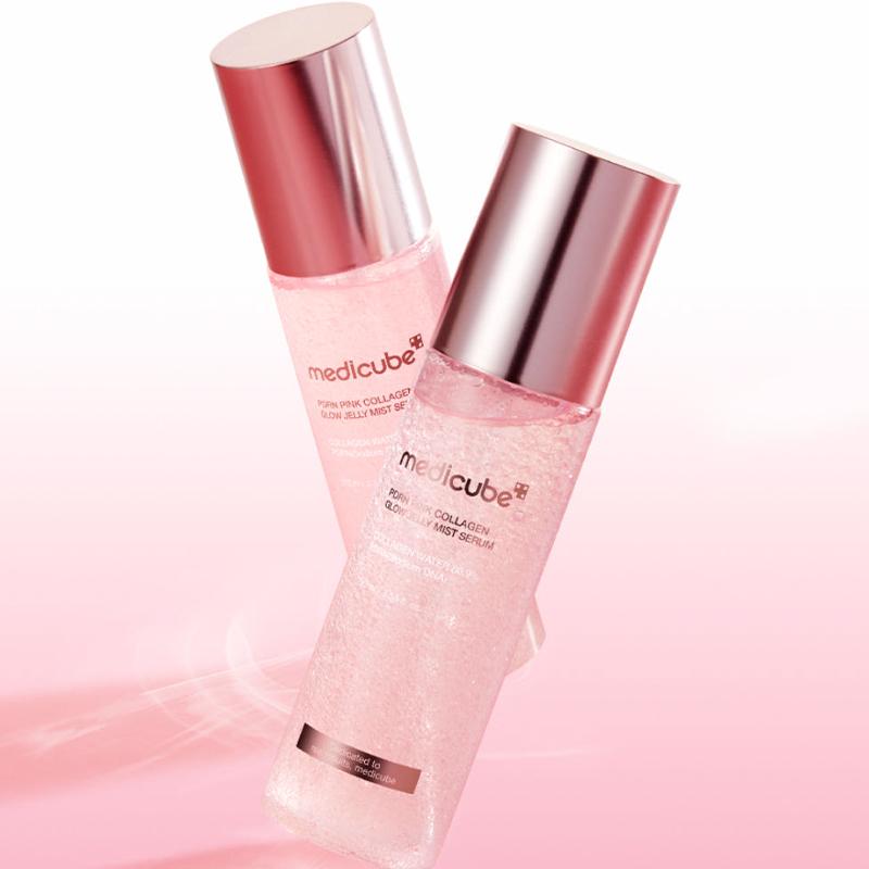Медикьюб PDRN Коллагеновый Glow Jelly Mist Сыворотка 100 мл (2-Pack)