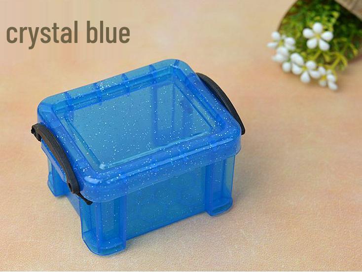 

Creative Home Candy Color Mini Storage Box - Crystal Clear Jewelry Organizer Small Box 8x5x6.5