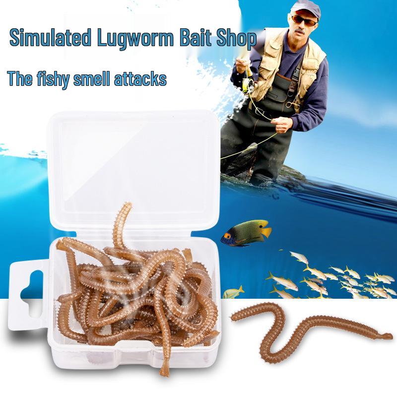 

Stinky Fish and Sand Worm Imitation Bait - Soft Artificial Lure for Wild Fishing