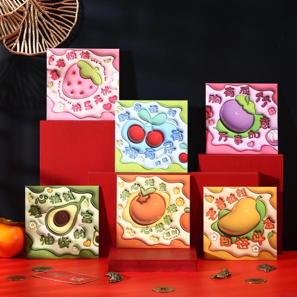 6pcs Traditional 2025 Chinese New Year Red Pocket Cartoon Lucky Money Bags  New Year Gifts