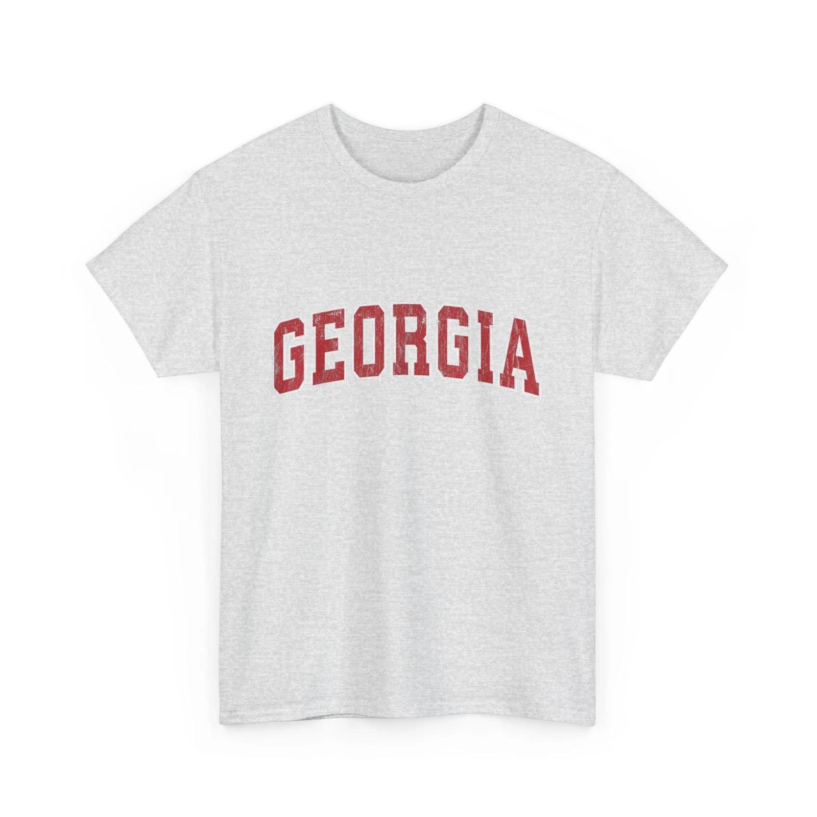 

Georgia GA Vintage Athletic Sports Design Red Style T-Shirt S