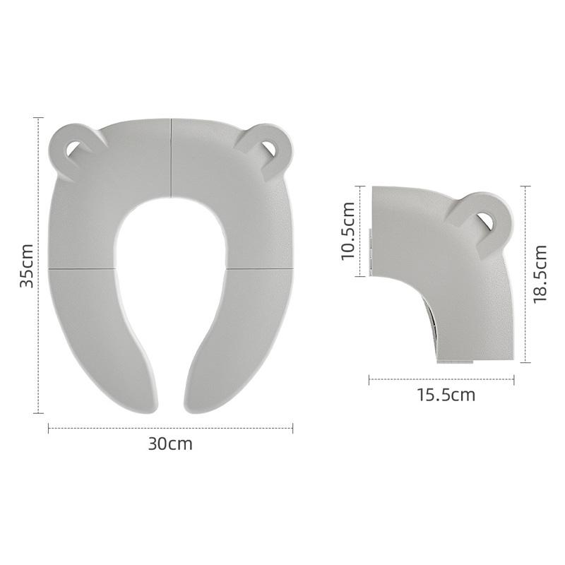 Folding Baby Potty Training Seat Mat + Storage Bag Portable Travel Toilet Seat Cushion for Kids Children's Potty Mat