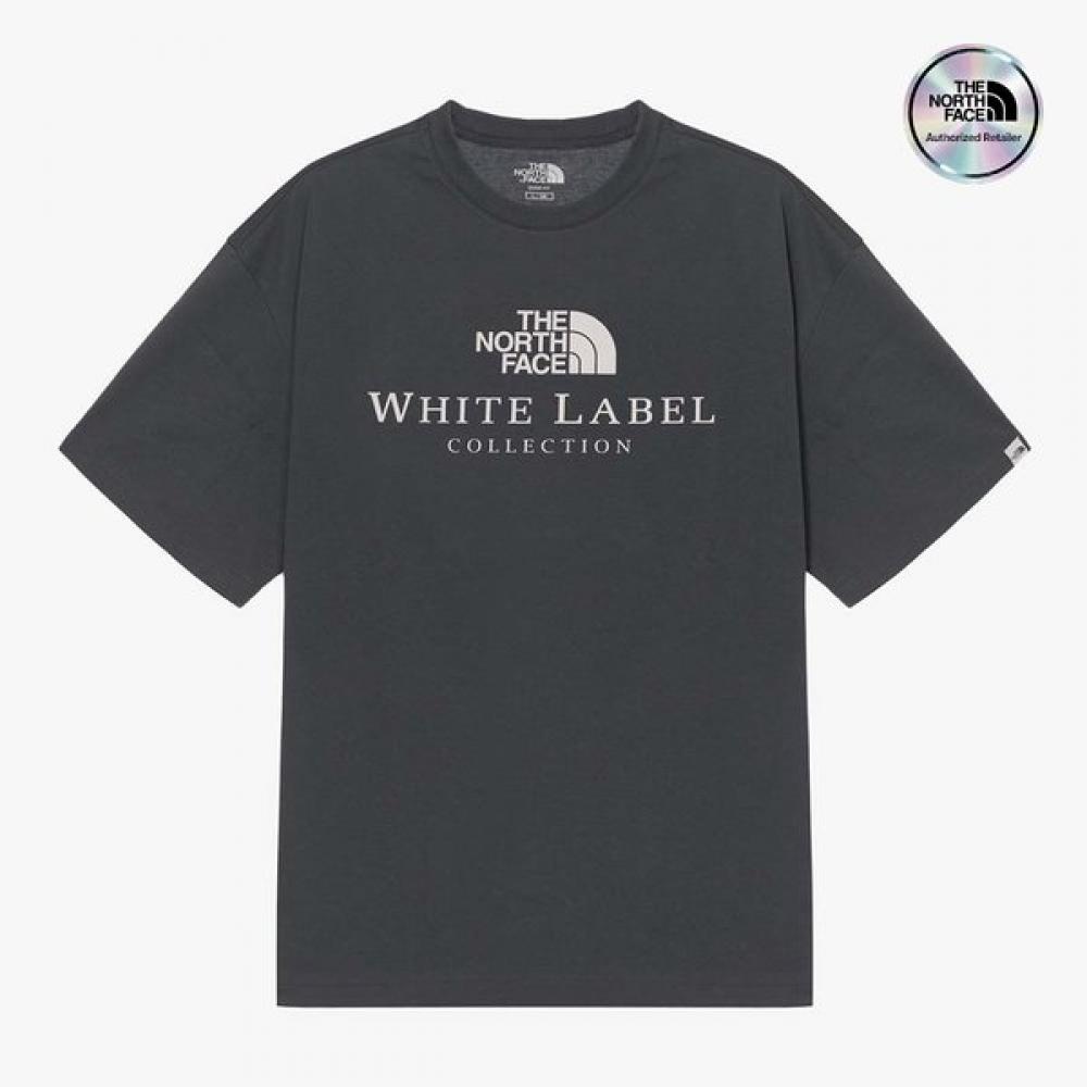 The North Face White Label Signature Short Sleeve Tee Charcoal Grey Nt7ur26l CHARCOAL GREY/095