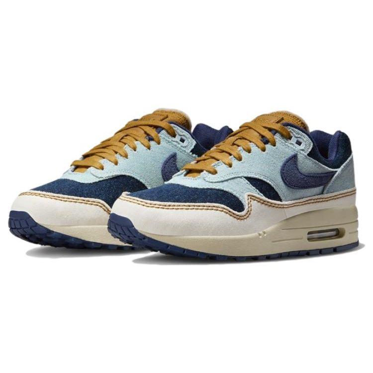 Nike WMNS Air Max 1 '87 Aura Midnight Navy Pale Ivory Women's Lifestyle Shoes FQ8900-440