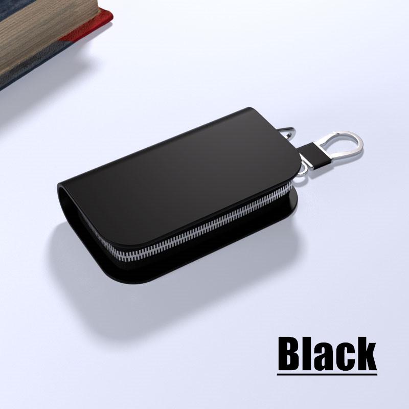 Jfbonin Universal Key Bag Genuine Top Layer Cowhide Leather Multifunctional Key Organizer For Car Coin And Household Keys