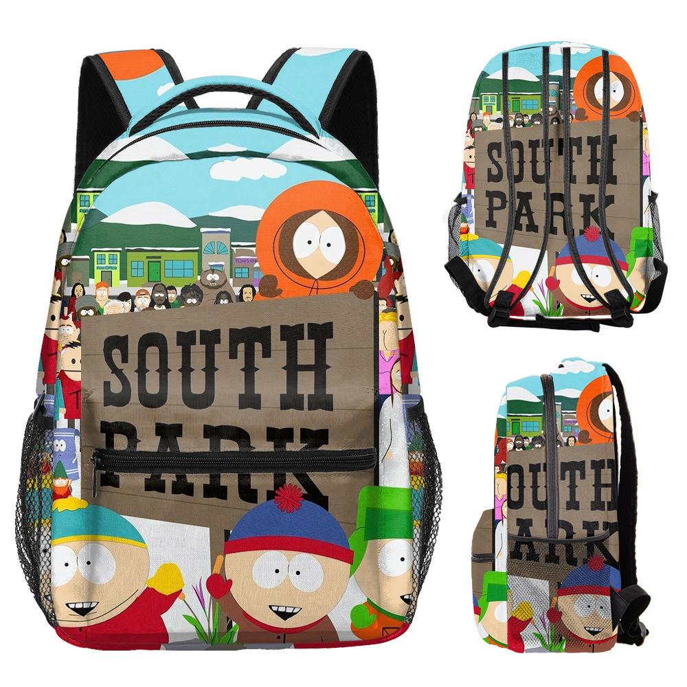 South Park School Bag Cartoon Backpack South Park Digital Full Print Children S Backpack Backpack
