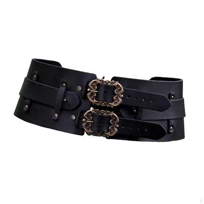 Damen Leder Korsett Gürtel Verstellbare Taillenmieder, für Hosen Halloween Bluse