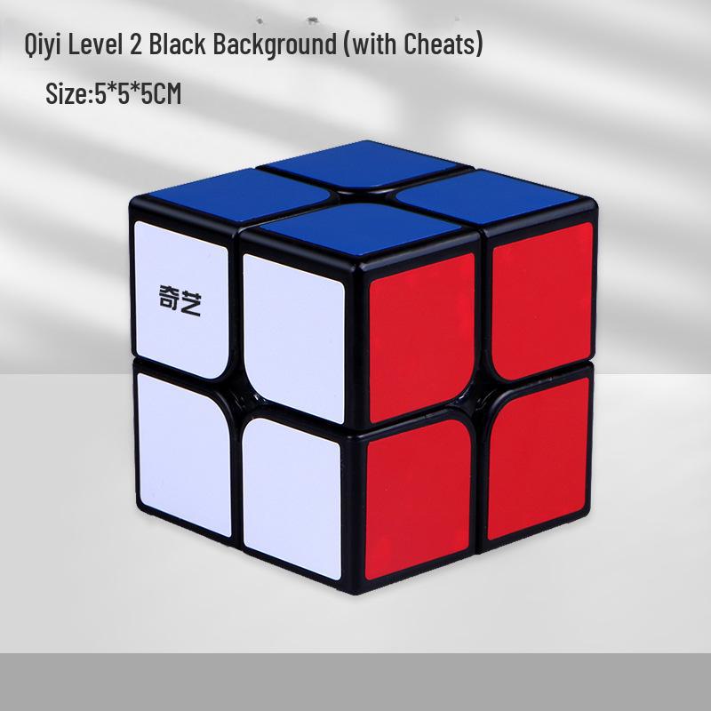 Qiyi 3x3 Zauberwürfel und Pyramide Ahornblattform Rotationsspielzeug Set für die frühe Bildung von Kindern