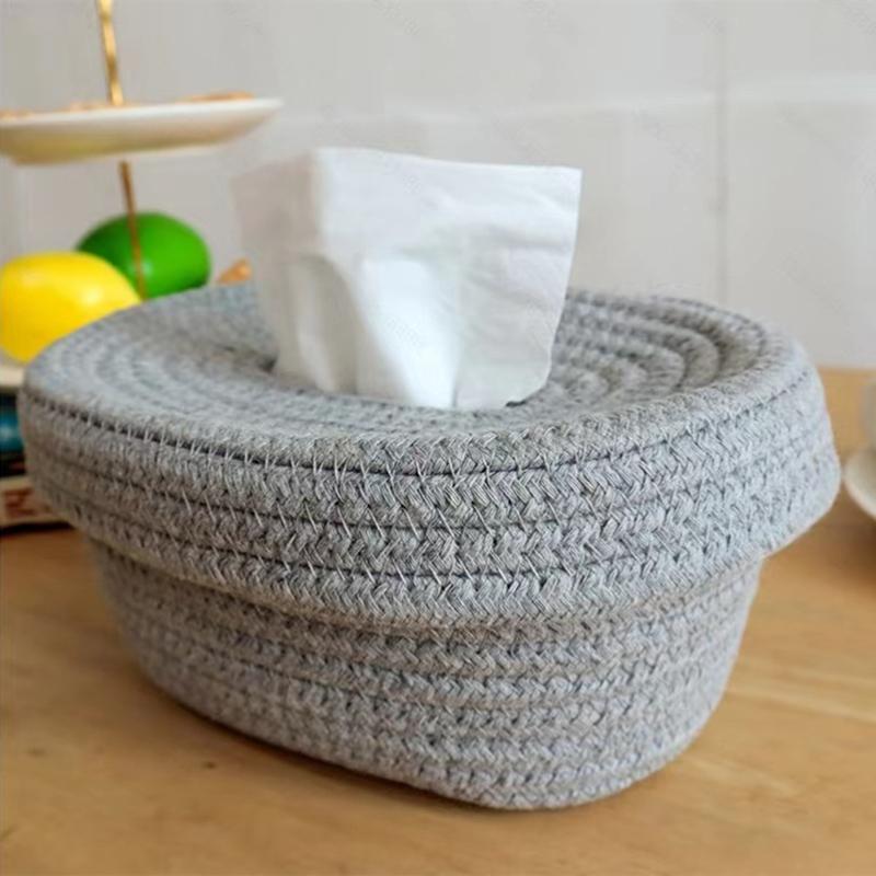 Tissue Box Cover Facial Tissue Holder Napkin Organizer Dispenser for Bathroom Vanity Countertop Night Stands Desk Tabletop Car