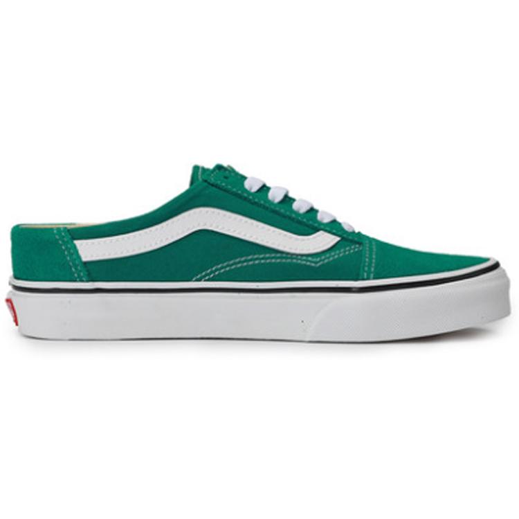 Vans Old Skool Mule Retro Low Tops Casual Skateboarding Shoes Unisex Green VN0A3MUS06A