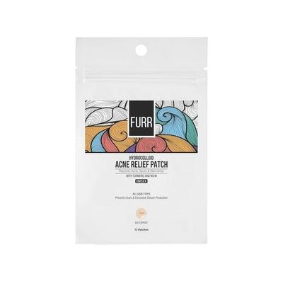 FURR by Pee Safe Adesivos para Acne para Espinhas | 12 Adesivos de Hidrocolóide para Alívio da Acne - 3 Tamanhos | Feito com Ingredientes Ayurvédicos