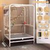 Luxury Bird Cage for Parakeets Cockatiels Lovebirds Premium Parrot Home Spacious Habitat for Indoor Splash-proof Metal Aviary