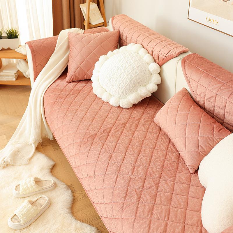 

Нескользящая подушка для дивана, чехол для дивана, толстый со скрытыми венами, чехол для дивана для домашнего декора, стеганое хлопковое полотенце для дивана, мягкое 70x70