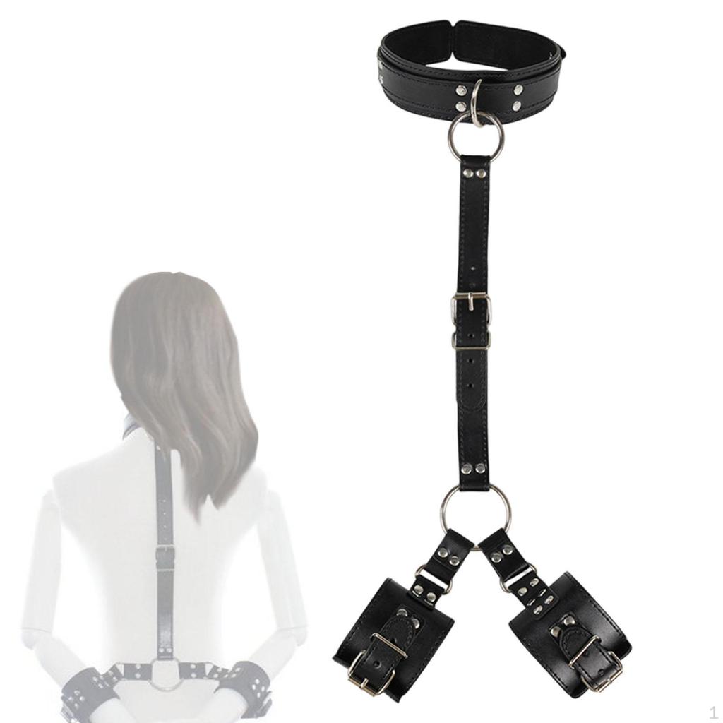 Neck to Wrist Bondage Bdsm Restraints Kit Sex Toys SM Play Games Adjustable
