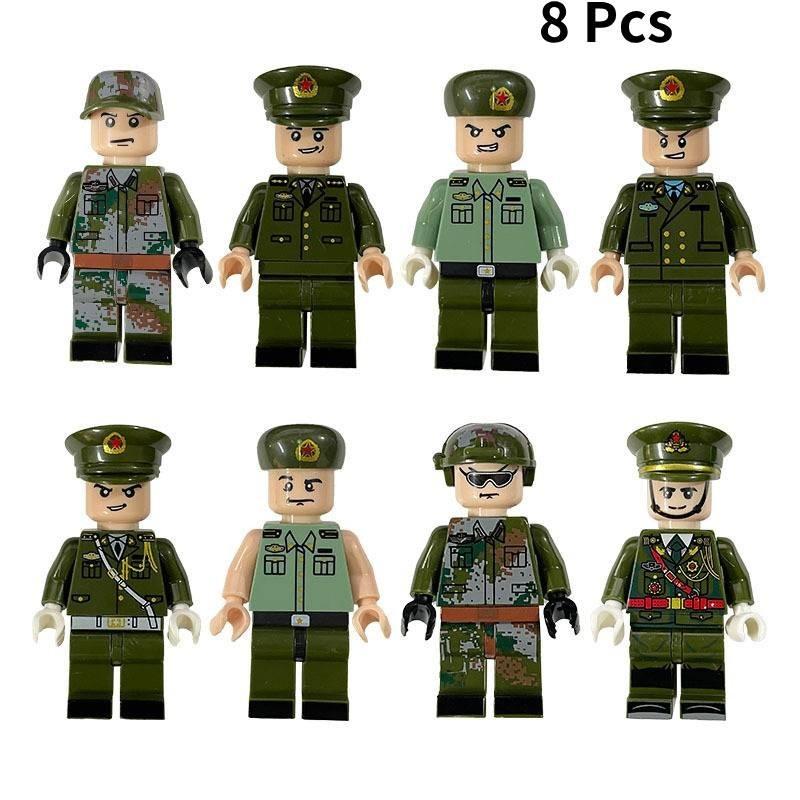 Military Building Block Set With Diverse Army Navy And Minifigures For Creative Play