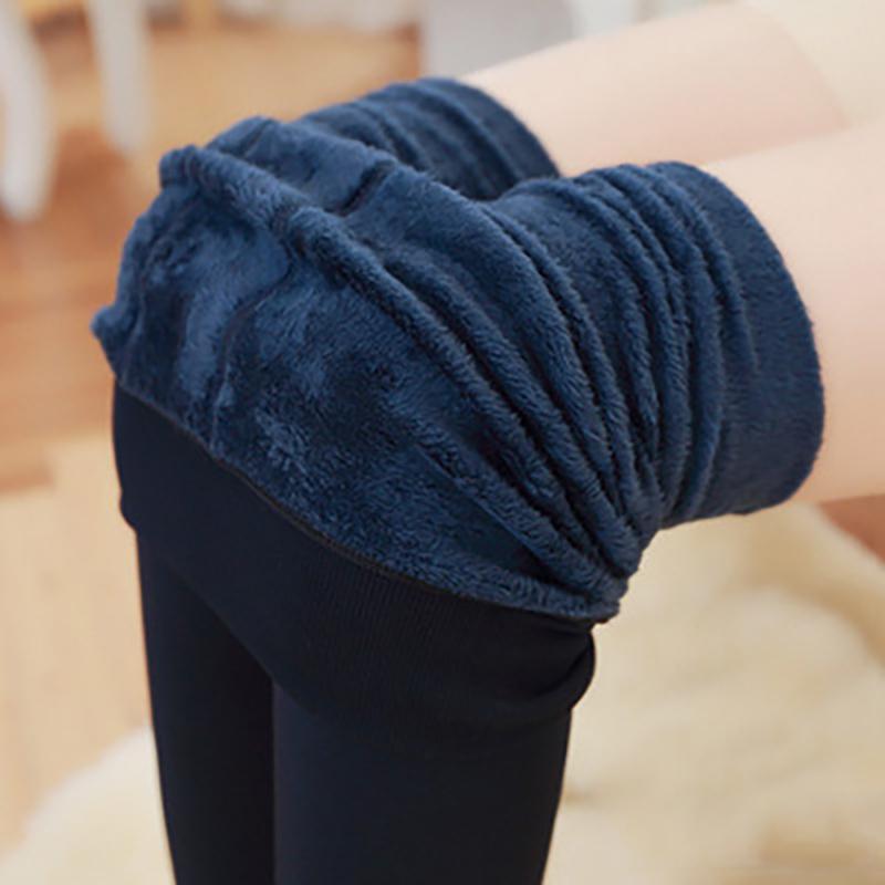 Pantaloni groși de toamnă și iarnă, colanți de pluș, talie înaltă pentru femei, mărime plus, catifea perlată, încălzitor pentru picioare, pantaloni all-in-one