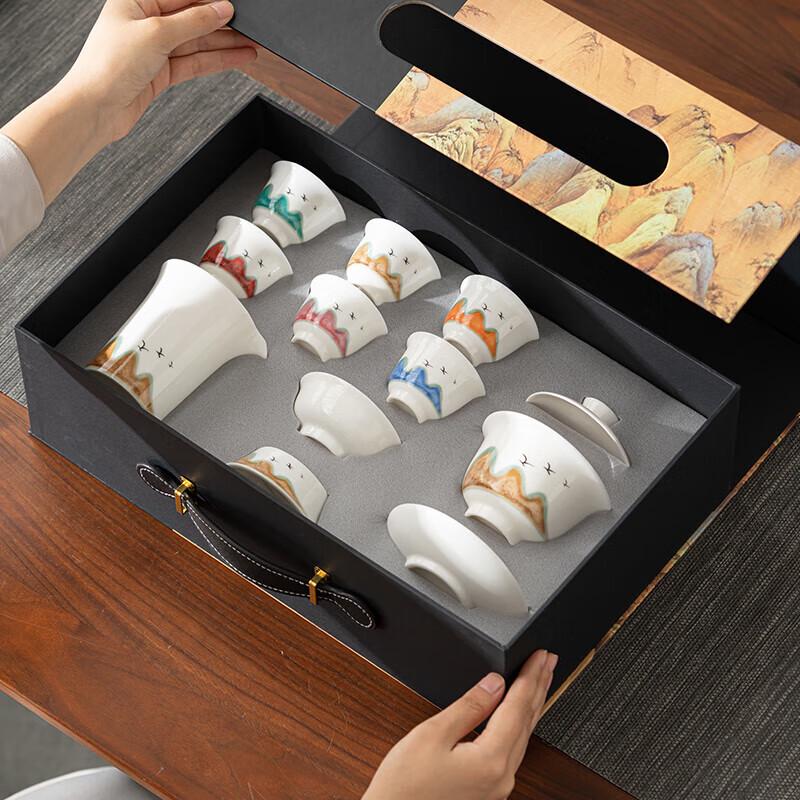 Su's Ceramic Thousand-Mile Landscape Gongfu Tea Set