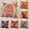 Visionary Spiritual Artist Alex Grey Pillow Case Natural Linen DoubleSided Printing Sofa Home Decor Cushion Cover