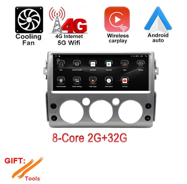 

12.3 Inch For Toyota FJ Cruiser 2007 - 2013 Car intelligent System Navigation GPS Display Touch Screen Android Auto