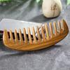 1Pcs Sandalwood Broad-Tooth Curled Hair Wooden Comb Scalp Massage Comb For Women Girls Ladies