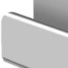 Vertical Laptop Stand 3 Slots Orderly Storage Width Adjustment Laptop Organizer for Homes Office Silver