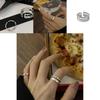 Adorable Korean-inspired Adjustable Heart Shaped Double Layer Silver Ring 2021 Trendy Design For Fashion Enthusiasts
