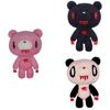 Bear Gloomy Plush Toy Bloodthirsty Pink Bear Soft Stuffed Pillow Doll For Kids