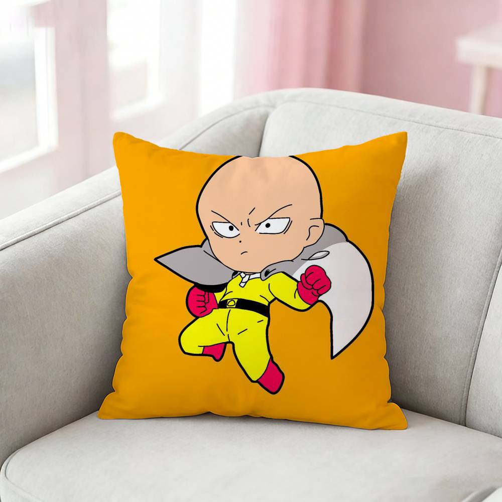 OnePunch Man Pillow Case Pattern Printed Pillowcase For Living Room Sofa Cushion Cover