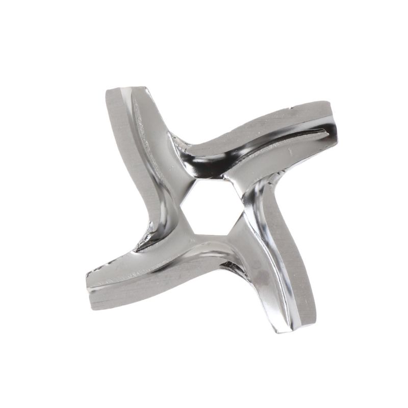Set da 3 pezzi Coltello Tritacarne Lama a Croce Acciaio Inossidabile Antiruggine 4 Lame Foro Quadrato Parti Accessori Tritacarne