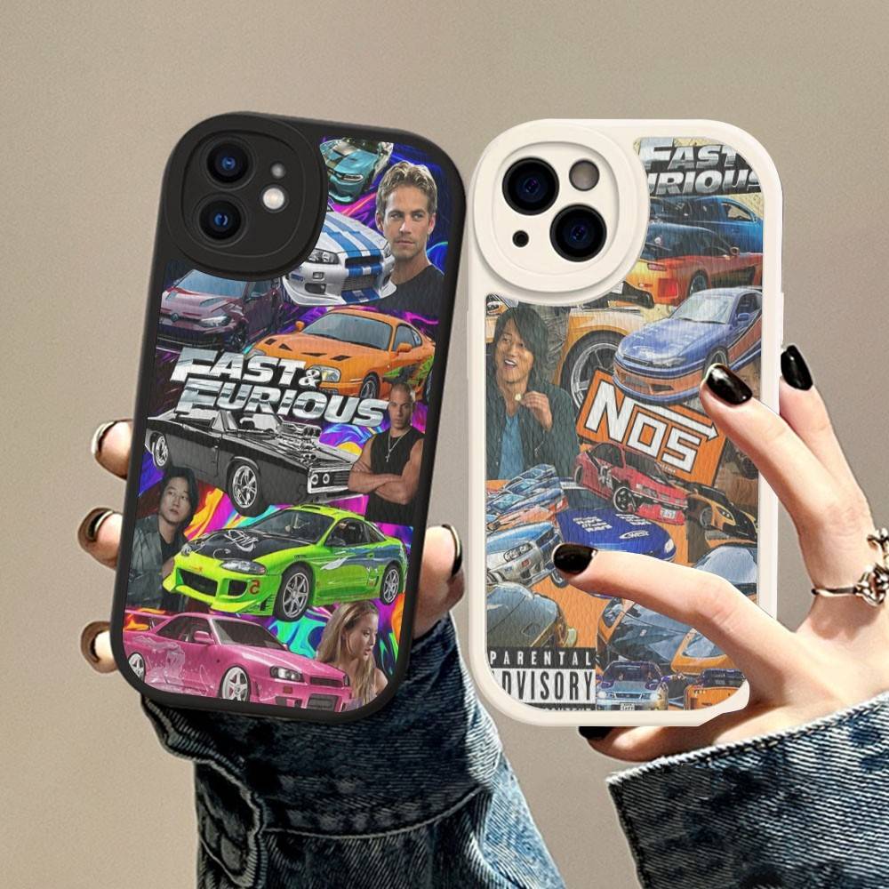 Action Movie Series Fast F-Furious Phone Case For IPhone 16 15 14 13 12 11 Pro Max Plus Leather Cover