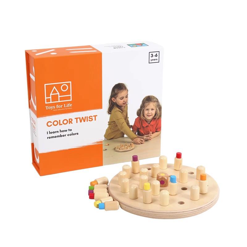 

Memory Color Pegs: Educational Play for Kids 3+ - Enhances Hand-Eye Coordination and Early Learning