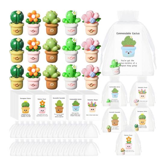 Employee Appreciation Gifts Bulk for Coworkers Funny Resin Animals with Thank You Cards Inspirational Office Pocket Gifts