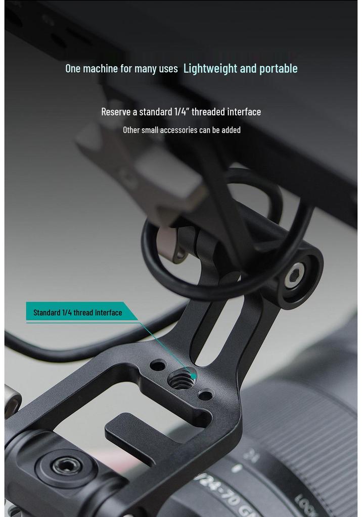TILTA Iron Head Dual-Axis Snail Gimbal Mount with NATO Quick Release System