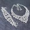 Pink Chalcedony Gemstone Handmade 925 Sterling Silver Jewelry Set S2N19