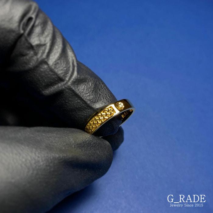 G_Rade Pattern Logo Layered Ring Plating Ver No.3 (D Type)
