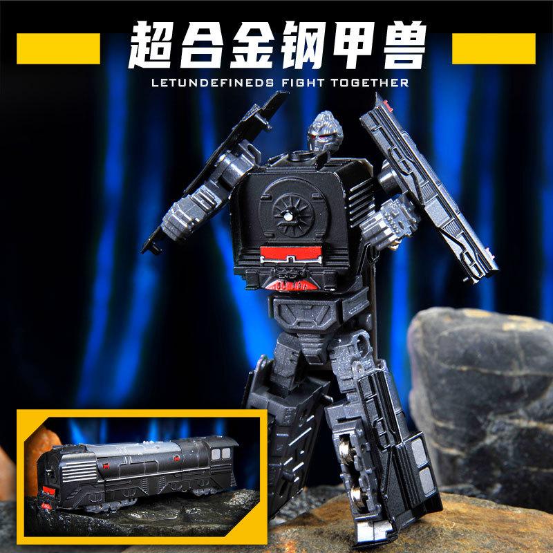 2 in 1 Deformation Robot Train Bulldozer Excavator Transformation Robot Toy Model Toys Movable Engineering Vehicle Robot