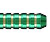 DYNASTY BRASS SET Green Ten Green Brass Dart Barrels "TEN"