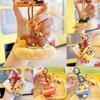 Plush Dachshund Keychain Dog Keyring Cartoon Card Bag Toy Pendant Gift Kids