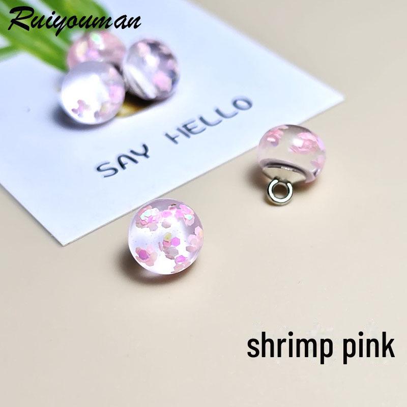 Cheongsam Jade Sequin Transparent Tang Suit Hanfu Decorative Resin Button